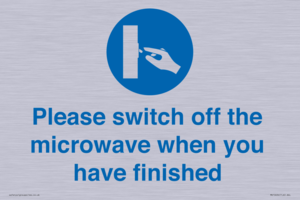 Please switch off the microwave when you have finished